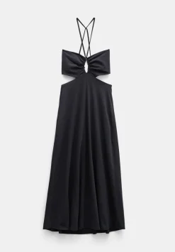 hush Dresses|Jemma Cotton Jersey Cut-out Dress Black