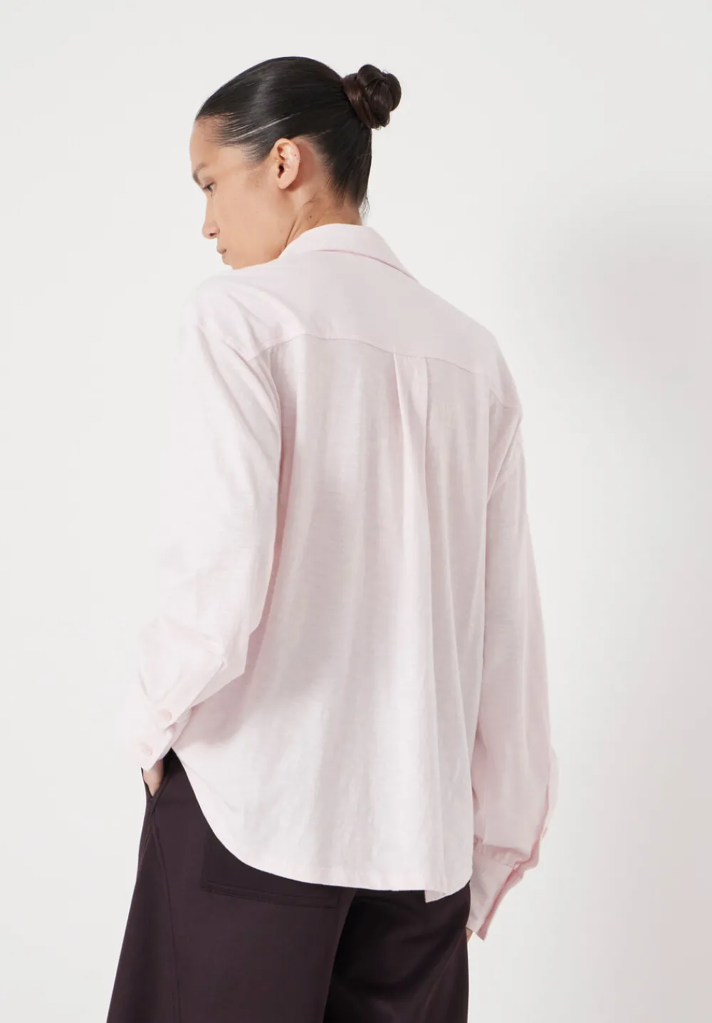 hush Tops & T-Shirts|Jersey Slub Shirt Soft Pink