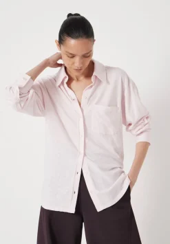 hush Tops & T-Shirts|Jersey Slub Shirt Soft Pink
