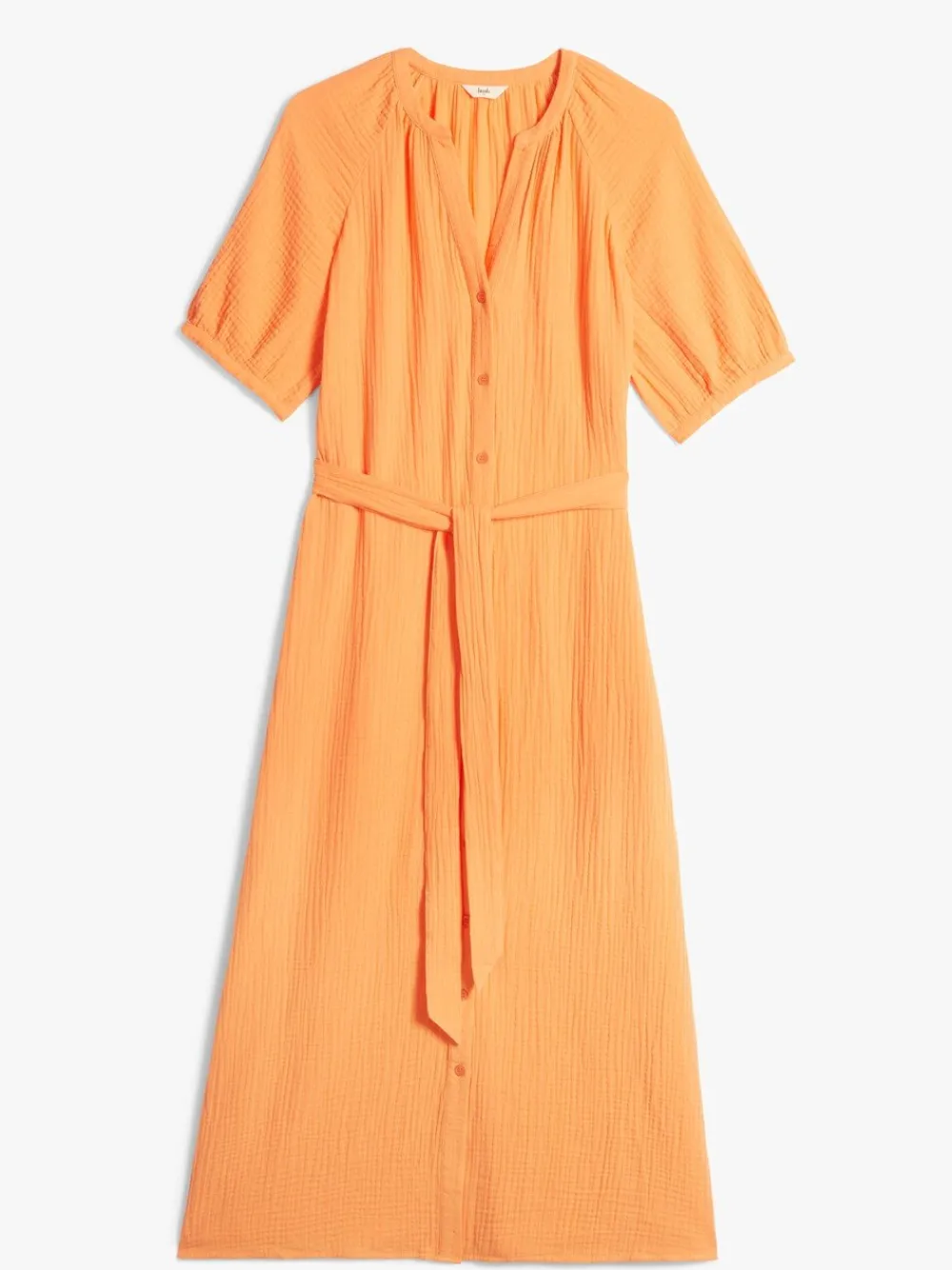 hush Dresses|Jessie Cotton Midi Dress Bright Orange