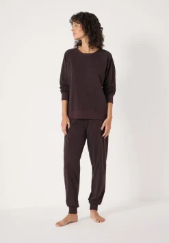 hush Pyjamas & Nightwear|Joelle Jersey Jogger Animal Print Pyjamas Brown Mix