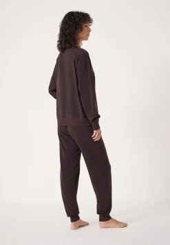 hush Pyjamas & Nightwear|Joelle Jersey Jogger Animal Print Pyjamas Brown Mix