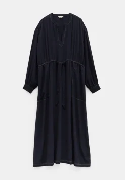 hush Dresses|Julie Oversized Contrast Maxi Dress Midnight Navy