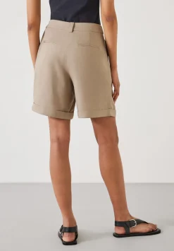 hush Shorts|Juniper Relaxed Tailored Shorts Caramel