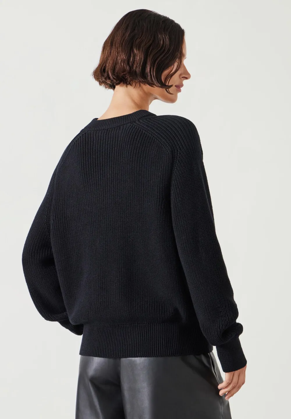 hush Jumpers & Cardigans|Kady Cotton Neck Detail Jumper Black
