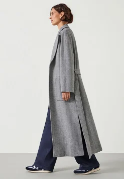 hush Jackets & Coats|Kaitlin Wool Blend Herringbone Coat Grey