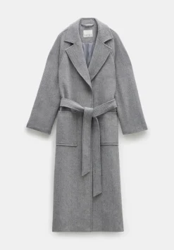hush Jackets & Coats|Kaitlin Wool Blend Herringbone Coat Grey