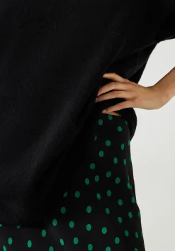 hush Skirts|Katie Maxi Skirt Polka Dots Green