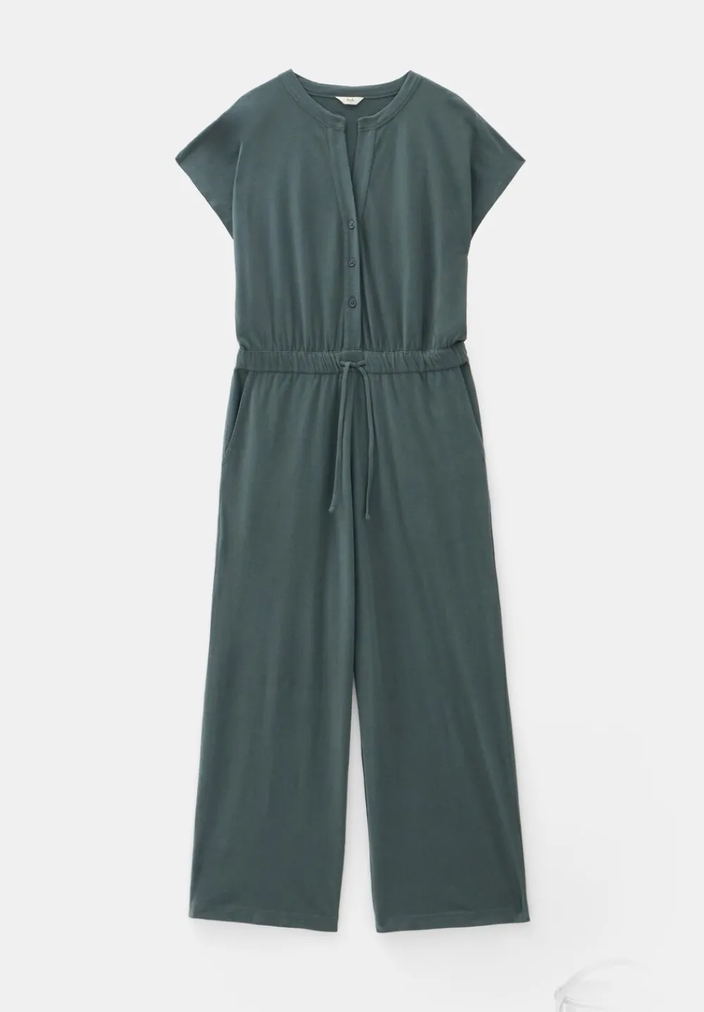 hush Jumpsuits|Dresses|Kendall Jersey Jumpsuit Washed Dark Green