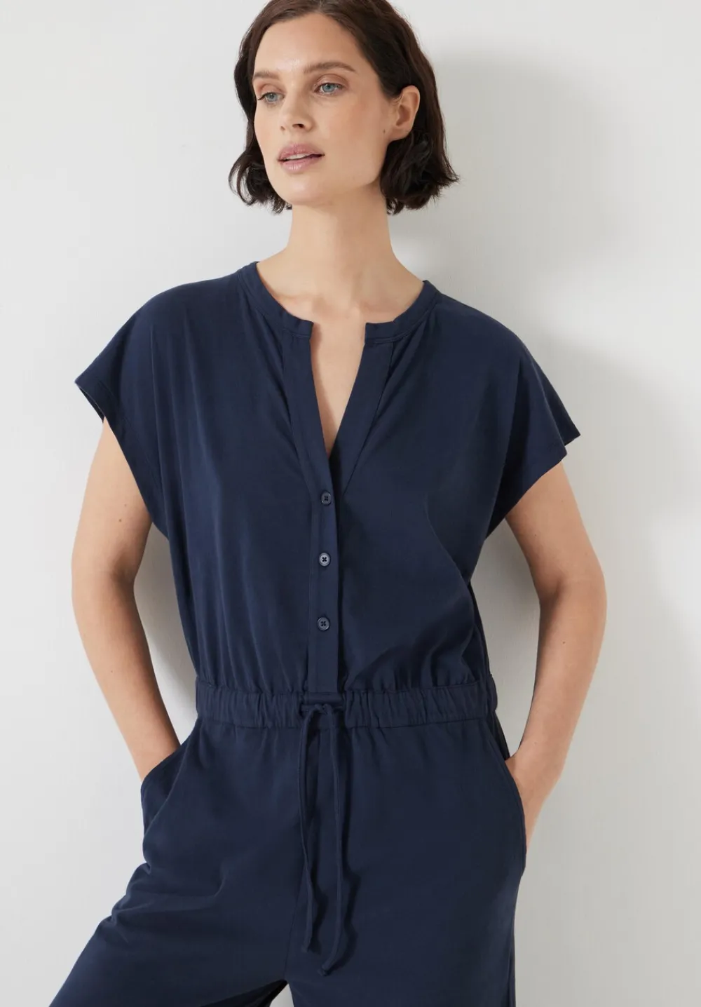 hush Jumpsuits|Dresses|Kendall Jersey Jumpsuit Navy