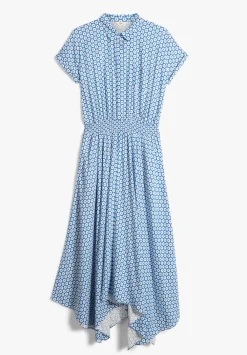 hush Dresses|Kensington Shirt Dress Star Geo Blue