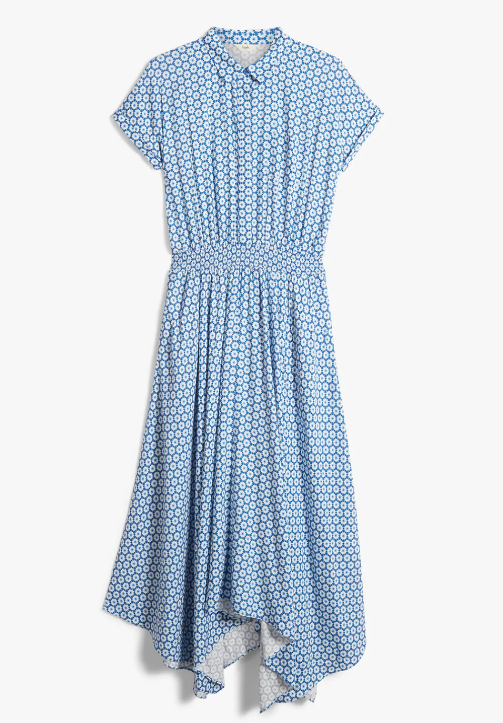 hush Dresses|Kensington Shirt Dress Star Geo Blue