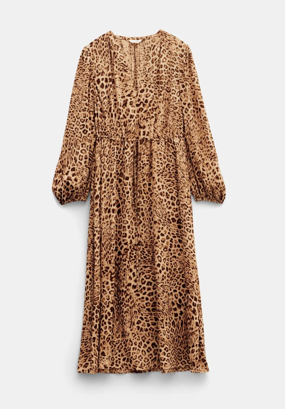 hush Dresses|Kiera Leopard Midi Dress Natural Leopard