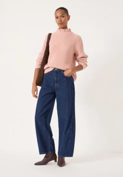 hush Jumpers & Cardigans|Kiley Wool Blend Frill Trim Jumper Soft Pink