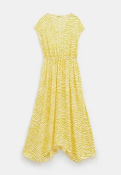 hush Dresses|Klara Relaxed Maxi Dress Blurred Animal Yellow