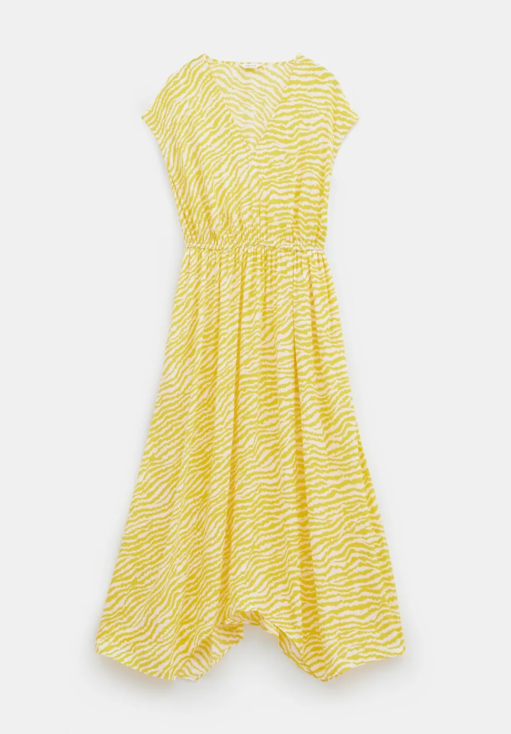 hush Dresses|Klara Relaxed Maxi Dress Blurred Animal Yellow