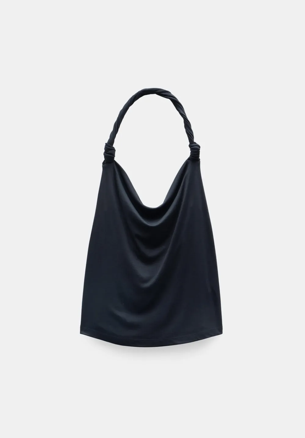 hush Tops & T-Shirts|Knot Detail Halter Vest Black