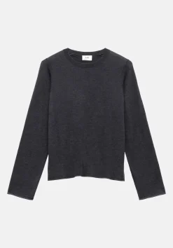 hush Jumpers & Cardigans|Lara Fine Knit Wool Blend Jumper Charcoal Marl