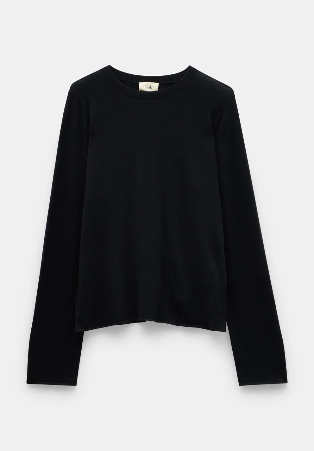 hush Jumpers & Cardigans|Lara Fine Knit Wool Blend Jumper Black