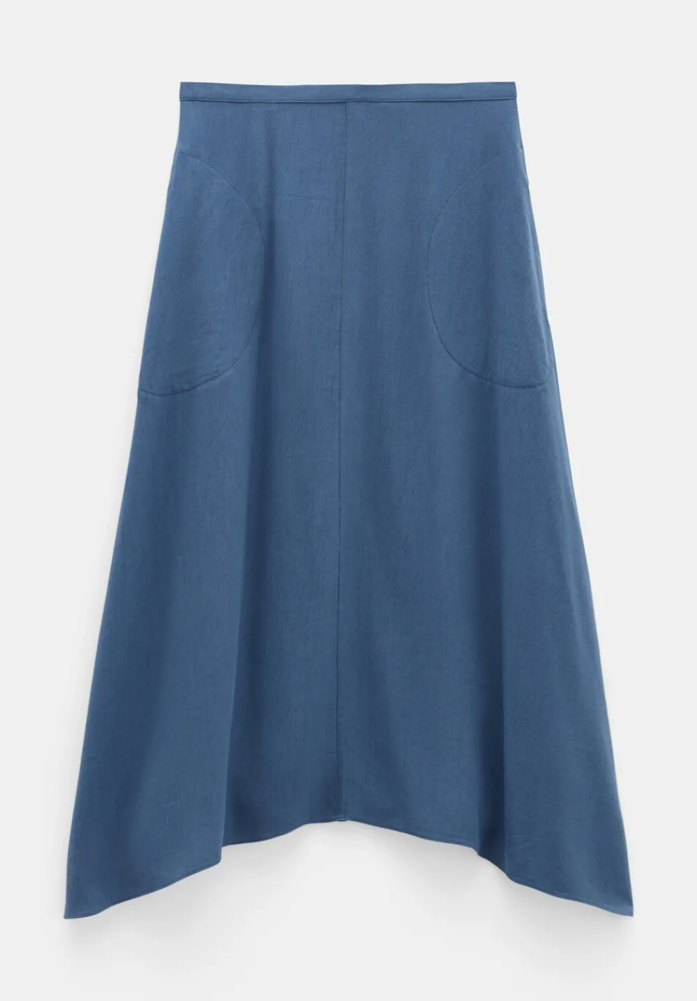 hush Skirts|Layla Textured Midi Skirt Vintage Indigo