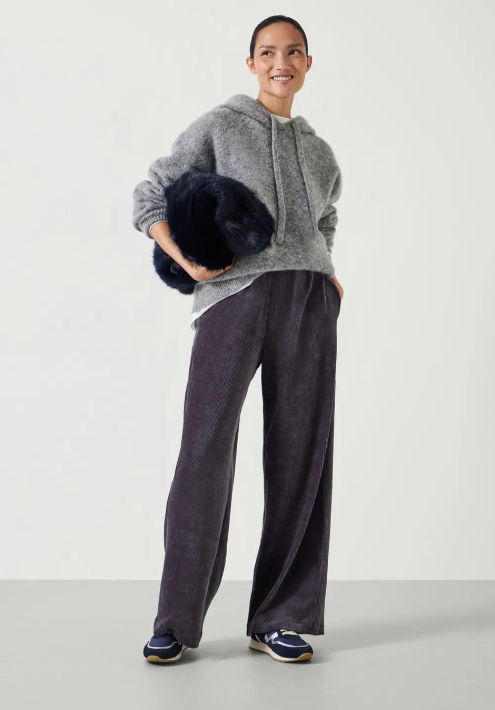 hush Joggers & Leggings|Layton Slouchy Cord Joggers DARK GREY