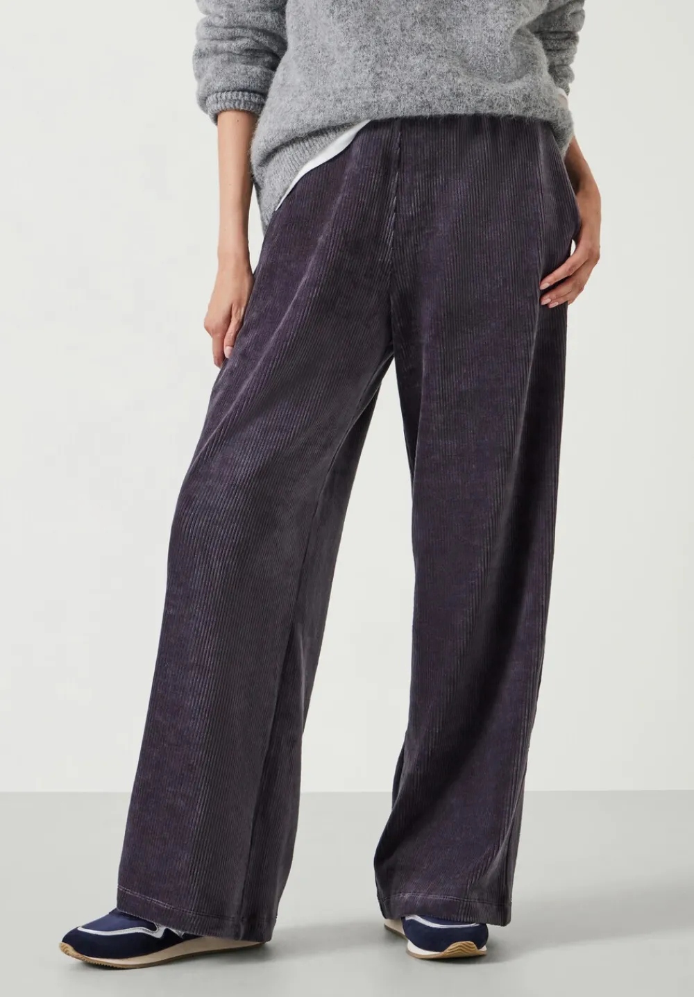 hush Joggers & Leggings|Layton Slouchy Cord Joggers DARK GREY