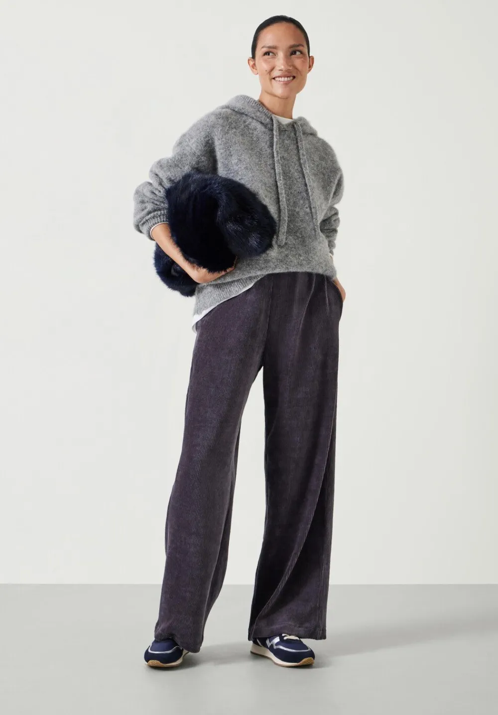 hush Joggers & Leggings|Layton Slouchy Cord Joggers DARK GREY