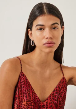 hush Dresses|Leanne Slip Maxi Dress Watercolour Animal Red