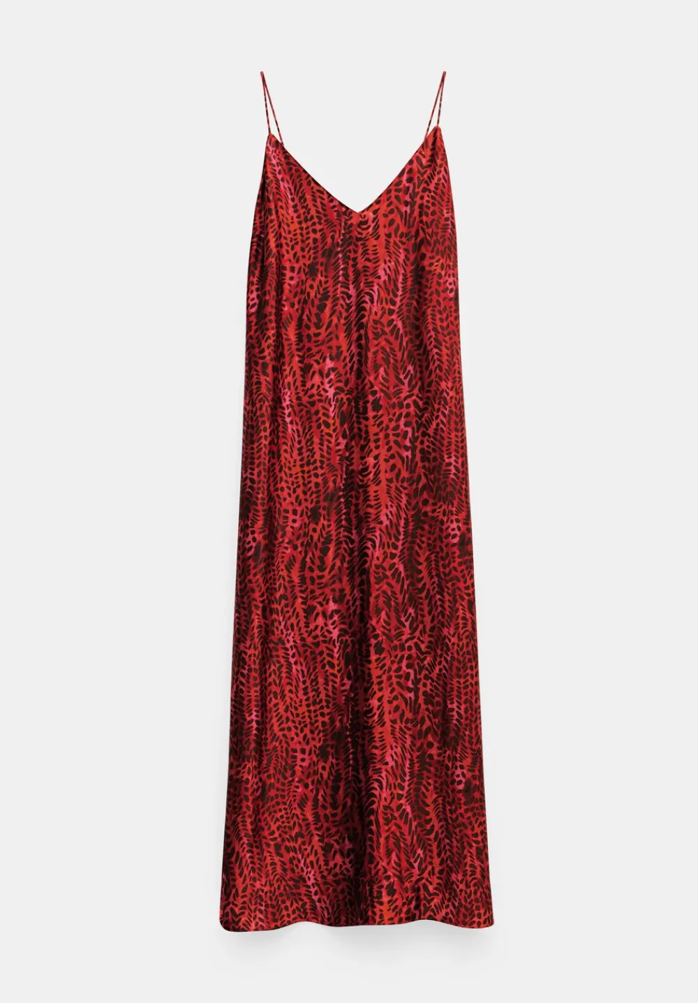 hush Dresses|Leanne Slip Maxi Dress Watercolour Animal Red