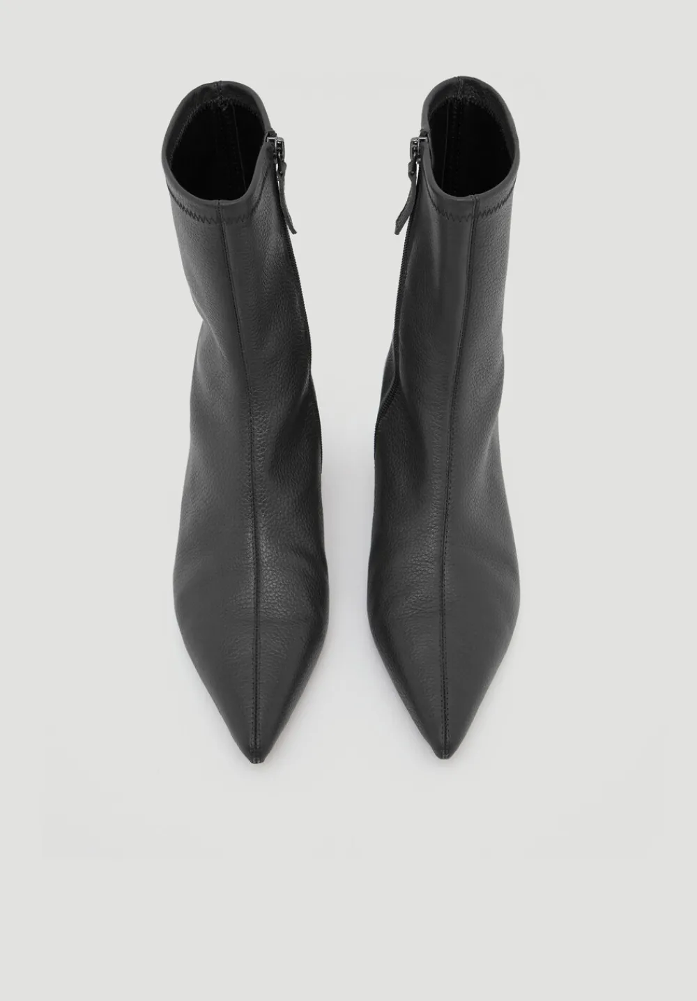 hush Heels|Boots|Leather Sock Fit Boots Black