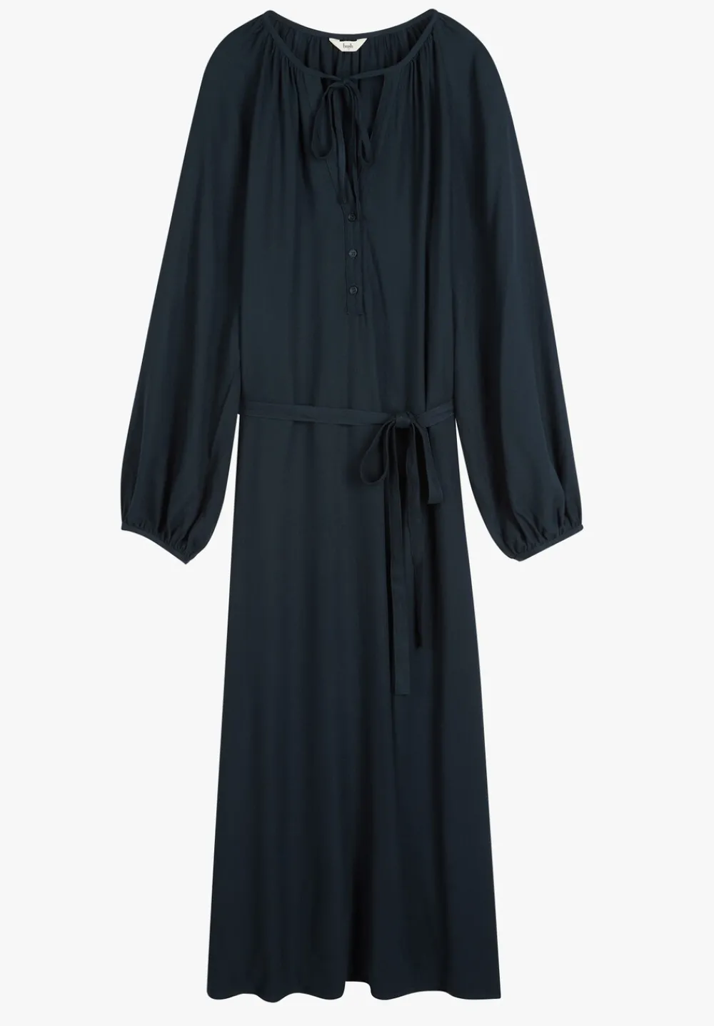 hush Dresses|Leilani Gathered Midi Dress Midnight Navy