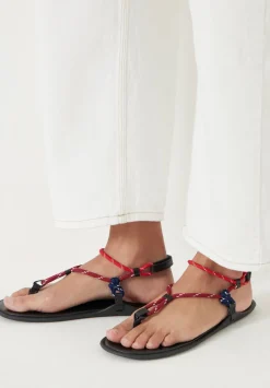 hush Sandals|Flats|Leona Rope Detail Flat Sandals Multi colour
