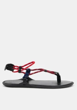 hush Sandals|Flats|Leona Rope Detail Flat Sandals Multi colour