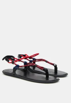 hush Sandals|Flats|Leona Rope Detail Flat Sandals Multi colour