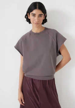 hush Tops & T-Shirts|Leonie Short Sleeve T-Shirt Raisin Brown