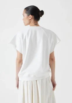 hush Tops & T-Shirts|Leonie Short Sleeve T-Shirt White