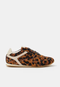 hush Trainers|Hair On Leather Trainers Leopard