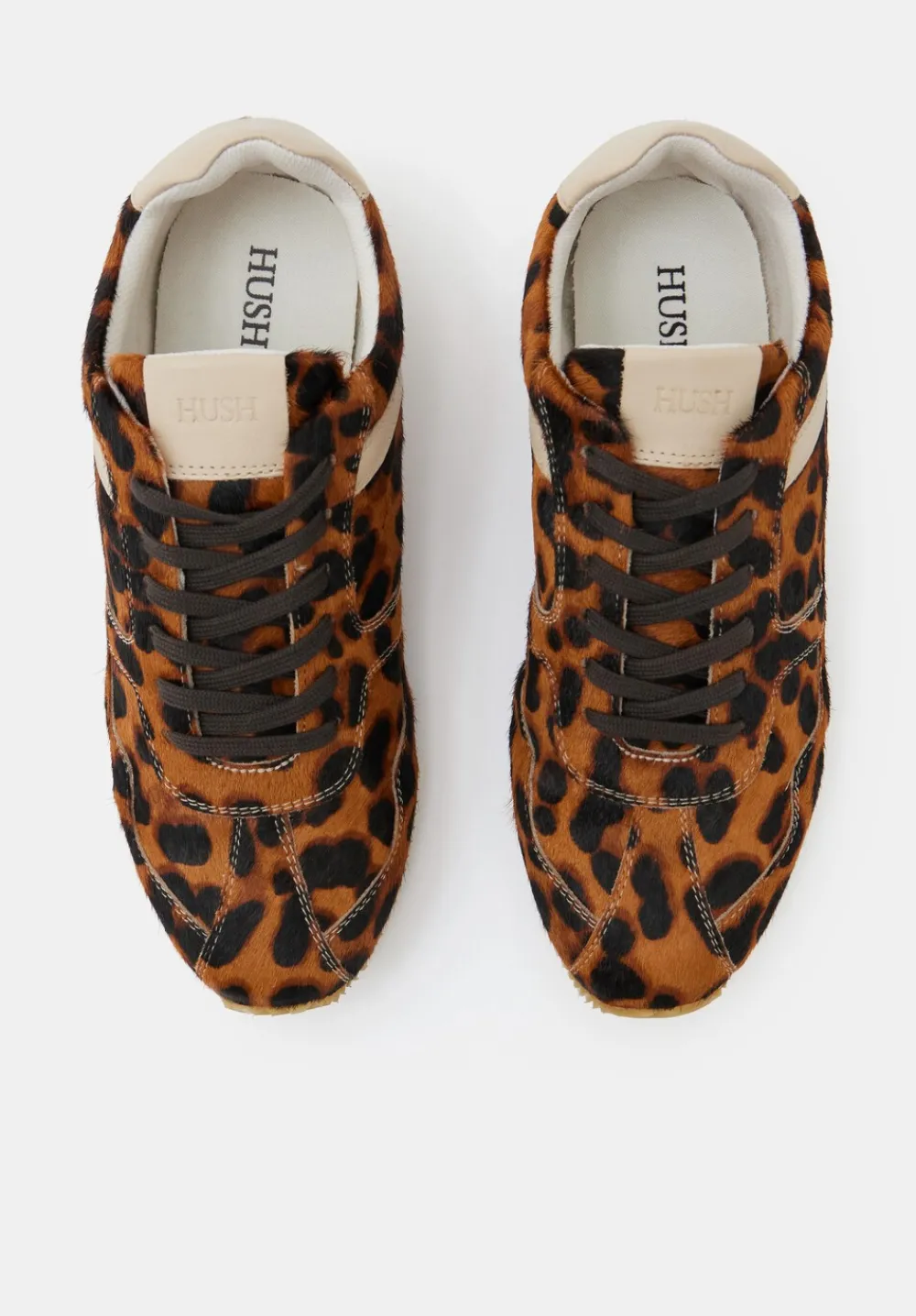 hush Trainers|Hair On Leather Trainers Leopard