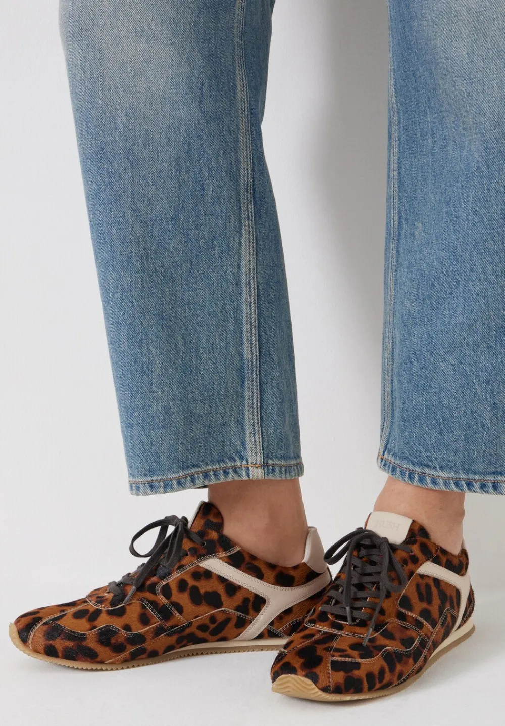 hush Trainers|Hair On Leather Trainers Leopard