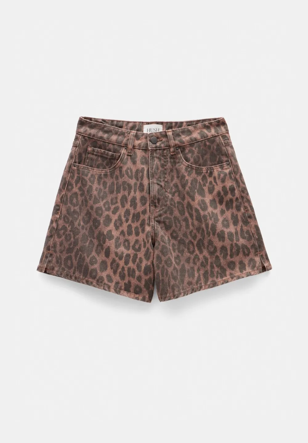 hush Shorts|Essential Denim Shorts Leopard Print