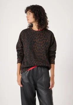 hush Sweatshirts & Hoodies|Leopard Print Sweatshirt Soft Leopard