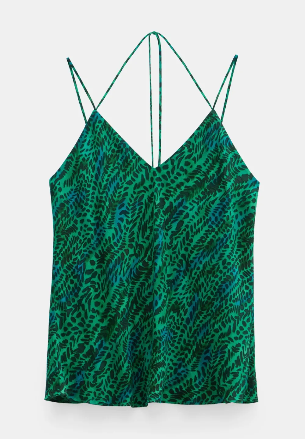 hush Tops & T-Shirts|Lexi Relaxed Print Cami Watercolour Animal Green