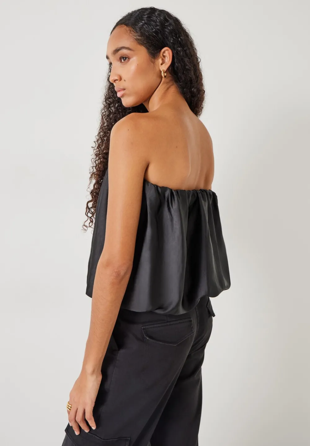 hush Tops & T-Shirts|Lexia Strapless Top Black
