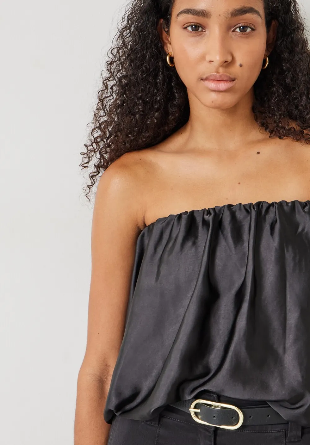 hush Tops & T-Shirts|Lexia Strapless Top Black