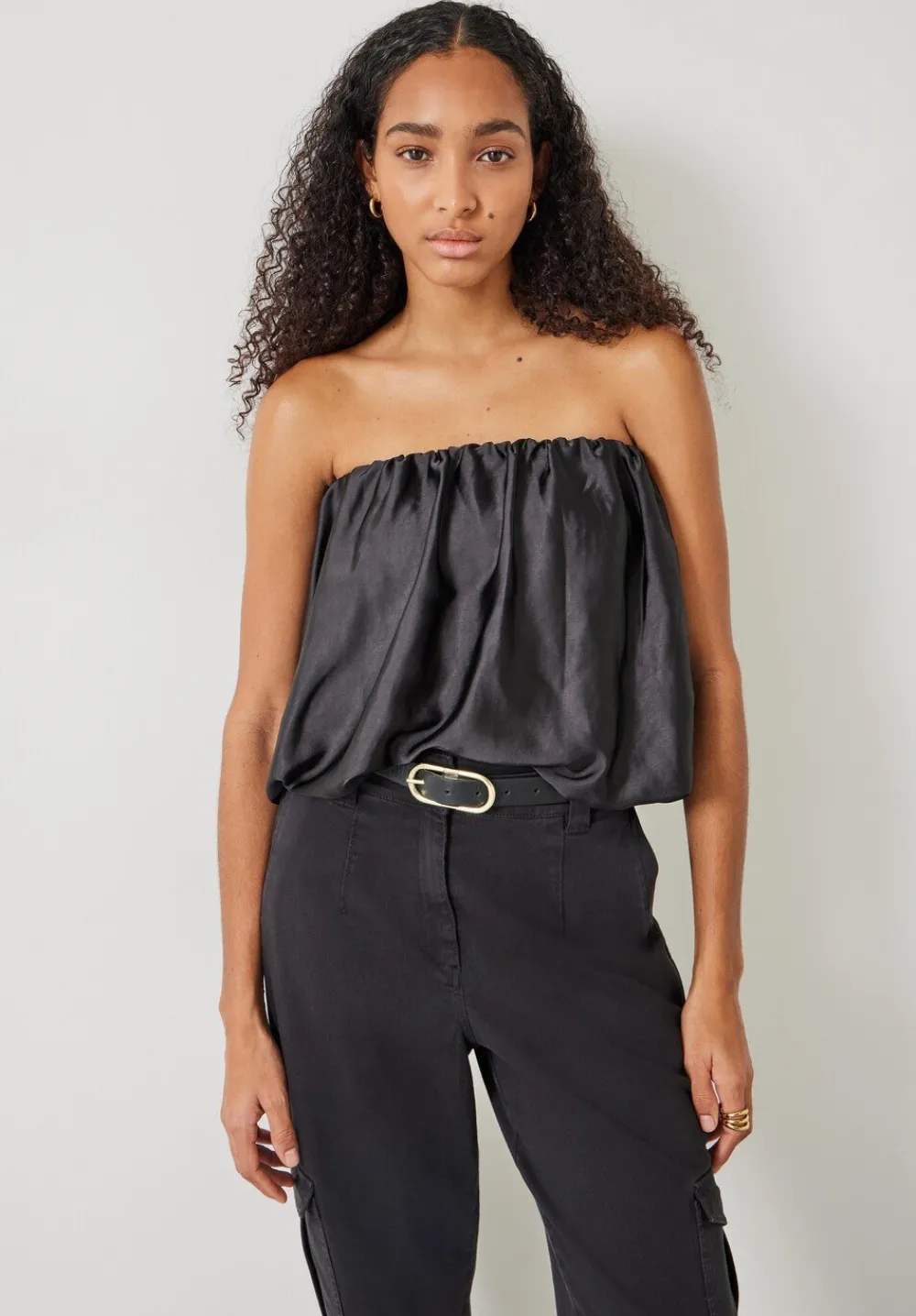 hush Tops & T-Shirts|Lexia Strapless Top Black