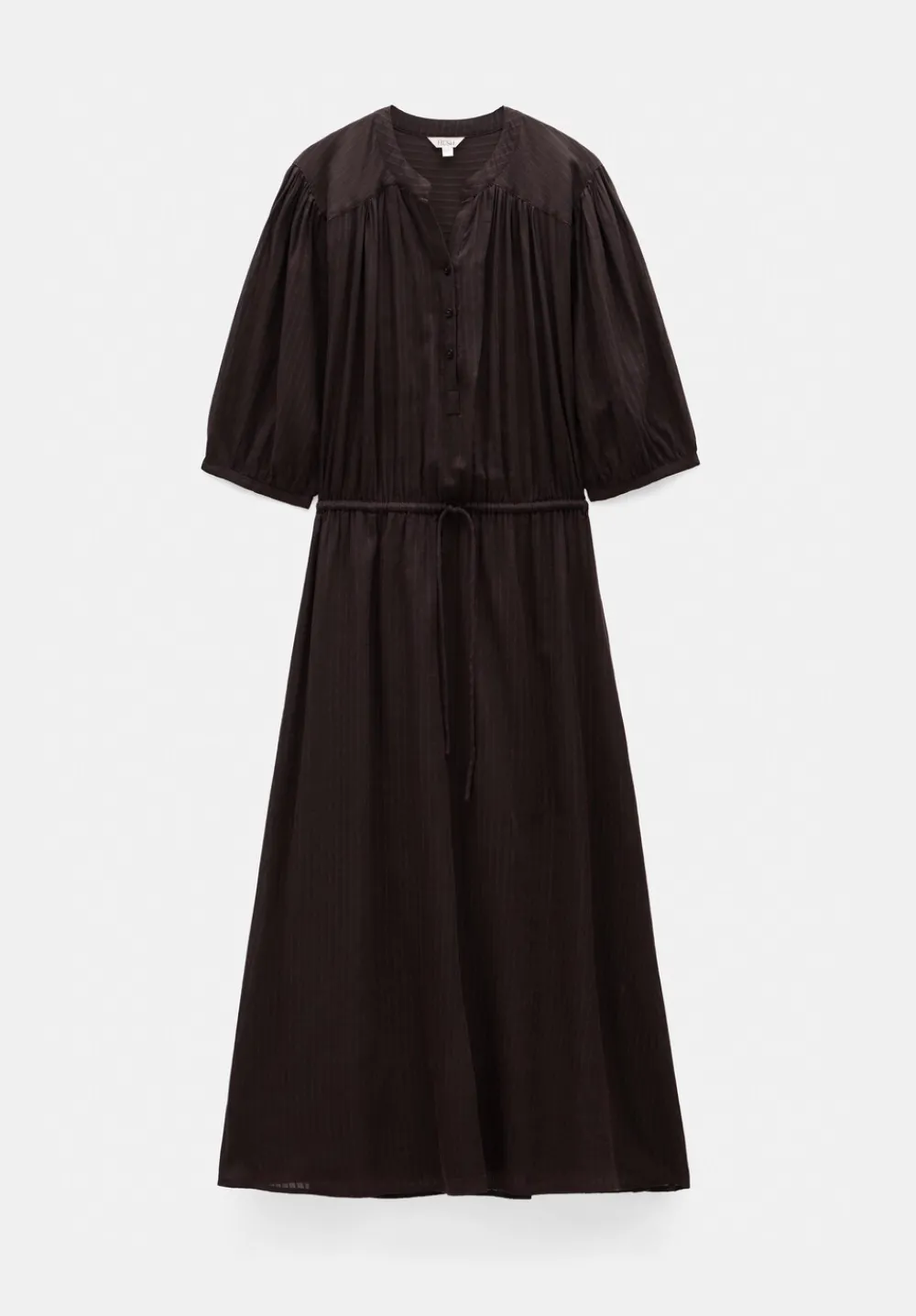 hush Dresses|Lhea Midi Dress Chocolate brown
