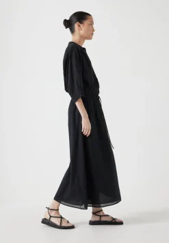 hush Dresses|Lhea Midi Dress Washed Black