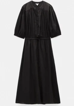 hush Dresses|Lhea Midi Dress Washed Black