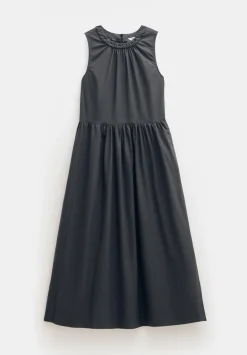 hush Dresses|Lightweight Cotton Sleeveless Crew Neck Maxi Dress Washed Black