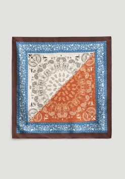 hush Scarves|Lightweight Printed Scarf Brown Mix